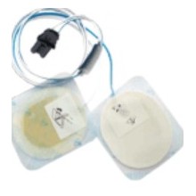 Coppia di piastre per defibrillatore DAE Saver One. Per pazienti pediatrici